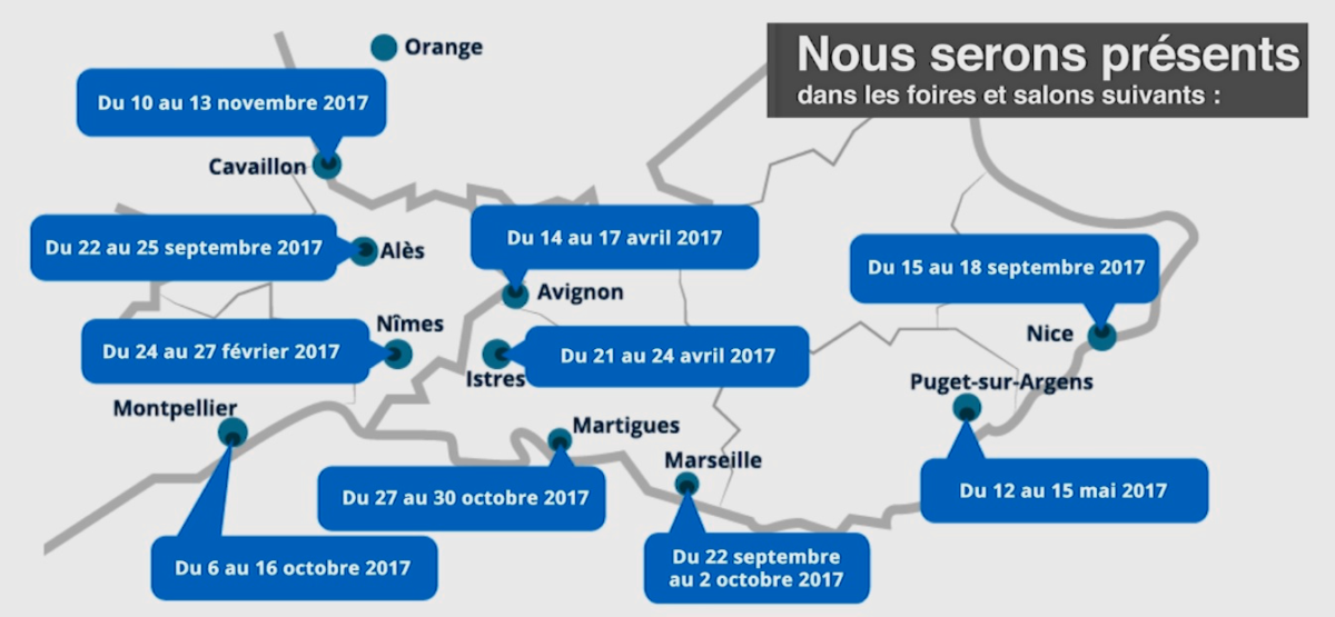 Dates des foires de spas