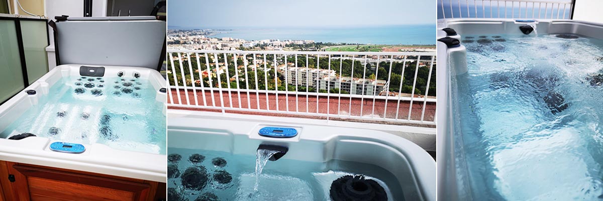 Spa sur toit terrasse à Cagnes sur Mer