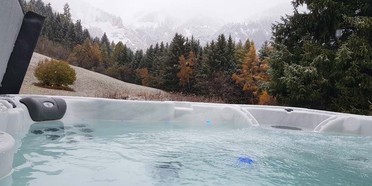 Spa à Chamoson dans les montagnes Suisses